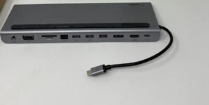 Belkin 11-in-1 USB-C Multiport Dock adapter for MacBook Windows PC  Gray - Picture 1 of 3