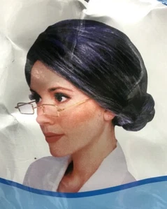 Old Lady Wig Grandma Grey Silver Granny Mother Hair Costume Party Wig - Picture 1 of 1