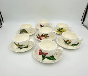 Santa Anita Ware Flowers of Hawaii Coffee Cup & Saucer Set -Your Choice YOU PICK - Picture 1 of 20