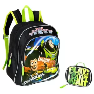 Disney Toy Story 3 Buzz Lightyear 12" Backpack Kids School Bag with Utility Case - Picture 1 of 6