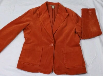 Massini Womens Orange Jacket Blazer Size 8 - Image 1 of 4