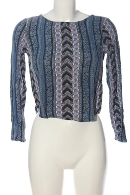 H&M DIVIDED Blouse à manches longues Dames Blouse T EU 32 bleu-rouge-blanc - Photo 1/4