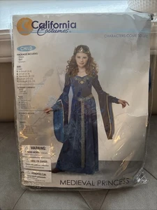 Renaissance Sapphire Medieval Princess Child Costume Sz Small (6-8) - Picture 1 of 13