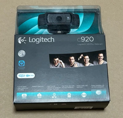 Logitech c920 Pro HD Cámara Web Completa 1080p Pantalla Ancha Video 15 MP - Nueva Caja Sellada Foto 1 de 4