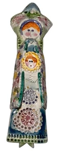 Neiman Marcus Italian Ceramic Figurine Handpainted holy Mother & Child Design - Picture 1 of 5