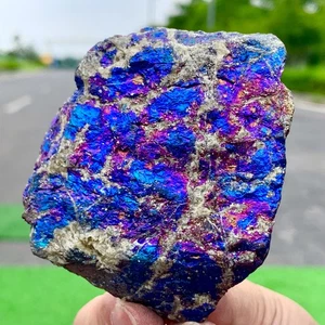 222G Rare Natural Beautiful Colorful Bornite Raw Mineral Specimen Healing - Picture 1 of 13