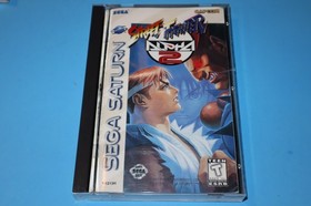 STREET FIGHTER ALPHA 2 FOR SEGA SATURN COMPLETE W/ REG. CARD & TESTED!