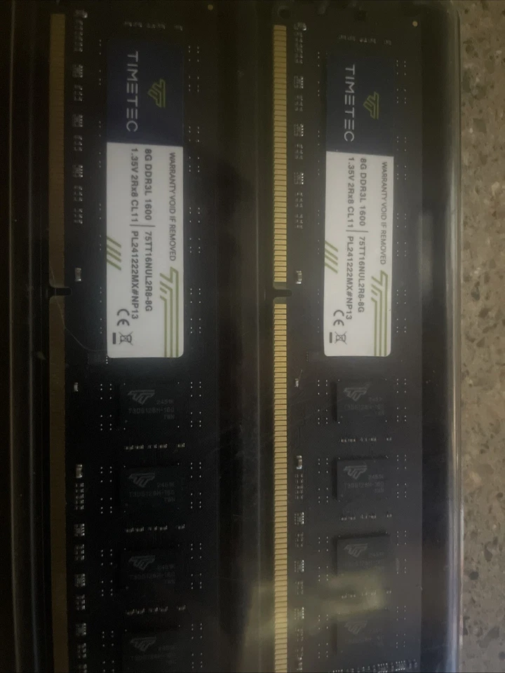 Timetec 16GB DDR3L/DDR3 1600MHz PC3L-12800/PC3-12800 Kit 1.35v - Image 1 of 1