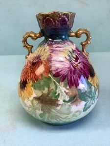 Jarrón antiguo Royal Bonn pintado a mano 4”H - Imagen 1 de 8