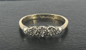 9ct Yellow Gold 0.05ct Diamond Cluster Ring, UK Size M, 1.6g - Picture 1 of 6
