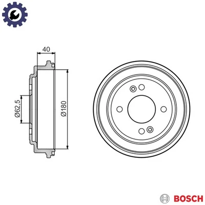 2x BRAKE DRUM 0 986 477 216 FOR HYUNDAI D3EA 1.5L 3cyl TBD4FA 1.5L G4EE 1.4L TB - Image 1 of 4