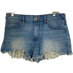 Free People Shorts Womens 28 Denim Cuttoff Light Wash - Picture 1 of 4