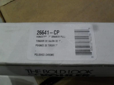 Tirador de cajón cromado Kohler 26641-CP Honesty 7" Foto 1 de 2