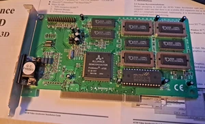 ALLIANCE promotion AT25/AT3D 4 MB EDO DRAM PCI VGA rare vintage - Photo 1/6