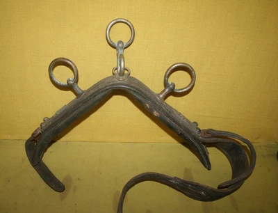 Antique Harness Driving pad with monogram plus  original catalogue page - Image 1 of 3