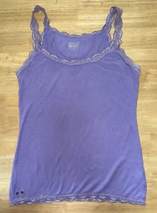 Converse One Star Lace Trim Tank Top ALT The Vampire Diaries Lavender Medium - Picture 1 of 9