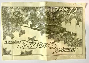 Reggiane Re.2005 1/72 – Kit in Resina Vintage Anni ’70/’80 – Short Run Artigiana - Foto 1 di 7