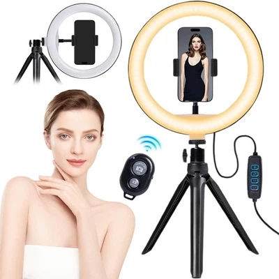 Ringlicht mit Stativ & Handyhalter – Für Video-Calls, Fotografie & Live-Streams  - Bild 1 von 4
