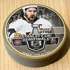 VEGAS GOLDEN KNIGHTS MARK STONE SEMI FINAL PUCKS TMOBILE ARENA ESCLUSIVO NHL 🎆 - Foto 1 di 2