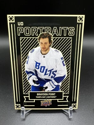 2022-23 Upper Deck Hockey Series 1 UD Portraits Insert Brayden Point #P-5 - Image 1 of 2