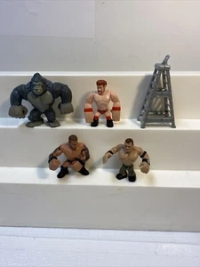 WWE Mattel Slam City Gorilla +3 Wrestler Figures Rumblers Cena Orton Sheamus - Picture 1 of 9