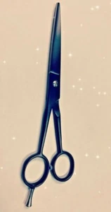 Hair Cutting Scissors Shears Professional Barber  6.5 inch (Black) - Picture 1 of 2