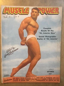 Muscle Power Magazine September 1947 Vintage Bodybuilding Magazine - Picture 1 of 1