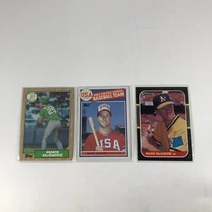 Mark Mcgwire 3 Rookie Card Lot Topps USA #401 Topps #366 Donruss #46 1987 MLB - Picture 1 of 19