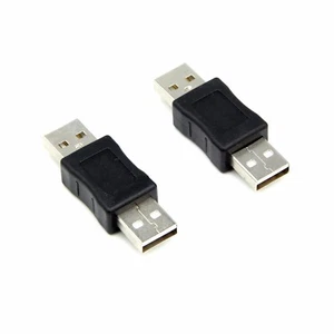 2 pcs USB 2.0 A Male to Male M/M Adapter Connector Joiner Coupler Cable - EU - - Picture 1 of 5