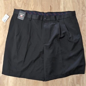NUEVO CON ETIQUETAS Talla 42 Van Heusen Microfibra Color Negro Cómodo Informal Pantalones Cortos Bolsillos - Imagen 1 de 7