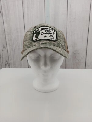 Gorra de béisbol Zephyr (Apoya a tus tropas), camuflaje verde. AE10 Ajustable Foto 1 de 4