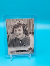 2022-23 Upper Deck Series 2 Bobby Clarke UD Canvas Black and White C245