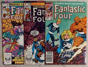 Fantastic Four #251, 255, 260 (1983) Lot