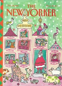 The New Yorker magazine Cover Only December 28 1981 STEIG - Santa Toy Shop - Picture 1 of 2