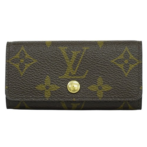 LOUIS VUITTON（LV） Louis Vuitton Multicles 4 M69517 custodia portachiavi tela monogramma marrone