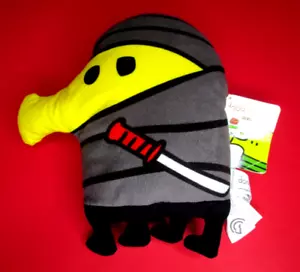 NEW~SEGA Doodle Jump~The Doodler Plush Toy Doll~10"~Ninja~Black/Multi~FREE SHIP! - Picture 1 of 5