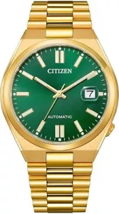 Citizen Tsuyosa Automatic Green Dial Sapphire Glass Gold Watch NJ0152-51X - Picture 1 of 4