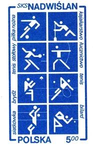 POLAND 1983 Cp#841 mint Postcard. Sports Club "Nadwiślan" 1923-1983 (in Krakow). - Bild 1 von 2