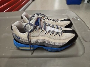 Hombre Nike Air Max 95 Blanco Varsity Púrpura Gris Pedernal (Lanzamiento Japón) 609048 151 - Imagen 1 de 8
