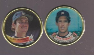 1988 - 1989 Topps Coins Alan Trammell Detroit Tigers Hall of Fame FREE SHIPPING!