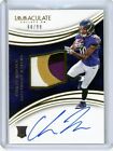 Chris Moore 2016 Immaculate Rpa Autograph Sp 60/99 Baltimore Ravens