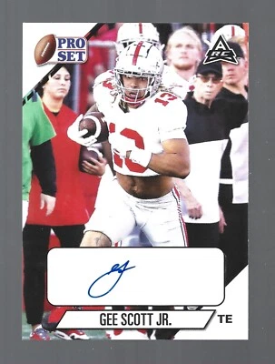 Gee Scott Jr. AUTOGRAPH RC Ohio State Buckeyes 2021 Leaf Pro Set AUTO Football - Image 1 of 2