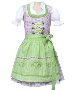 Authentic German Dirndl, Oktoberfest Dress German Church Dress For Kids 3pcs NEW