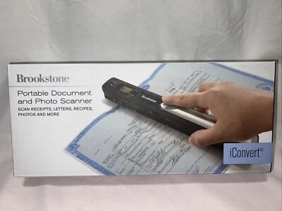 Brookstone iConvert Portable Document & Photo Scanner New Open Box - Image 1 of 4