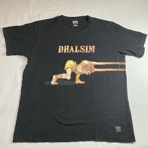 T-shirt Uniqlo x Capcom uomo grande nera Street Fighter Dhalsim - Foto 1 di 5