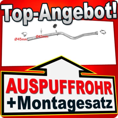 Tuyau d'échappement avant pour CITROEN SAXO 1.0 PEUGEOT 106 1.0 1.1 1.5D 1991... - Photo 1/2