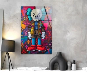 Kaws Colored Glass Wall Art - Picture 1 of 7