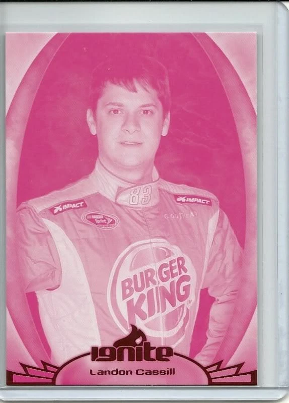 Landon Cassill ~ 2012 Press Pass Ignite # 11 Magenta Parallel Target Version - Image 1 of 1