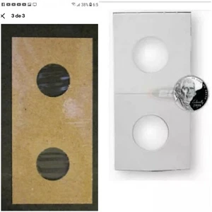 ( 30 pc )2 x 2 Cardboard Nickel size Coin Flips 2x2 paper holders protectors - Picture 1 of 5