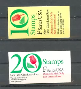 USA BK182 and BK183 mint booklets of the F Rate stamps - Picture 1 of 1